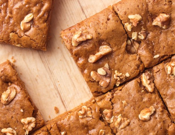 Butter-Maple Blondies With Walnuts Recipe - Vermont Maple Syrup
