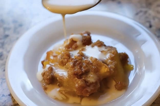 Peach Crisp With Maple Cream Sauce Recipe - Vermont Maple Syrup